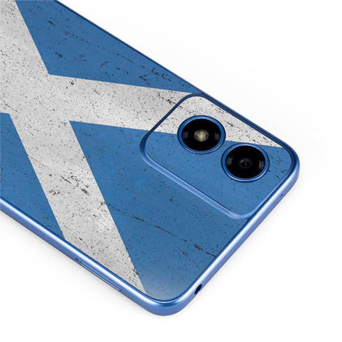 Scotland Flag Distressed Moto G Play 4G (2024) Skin